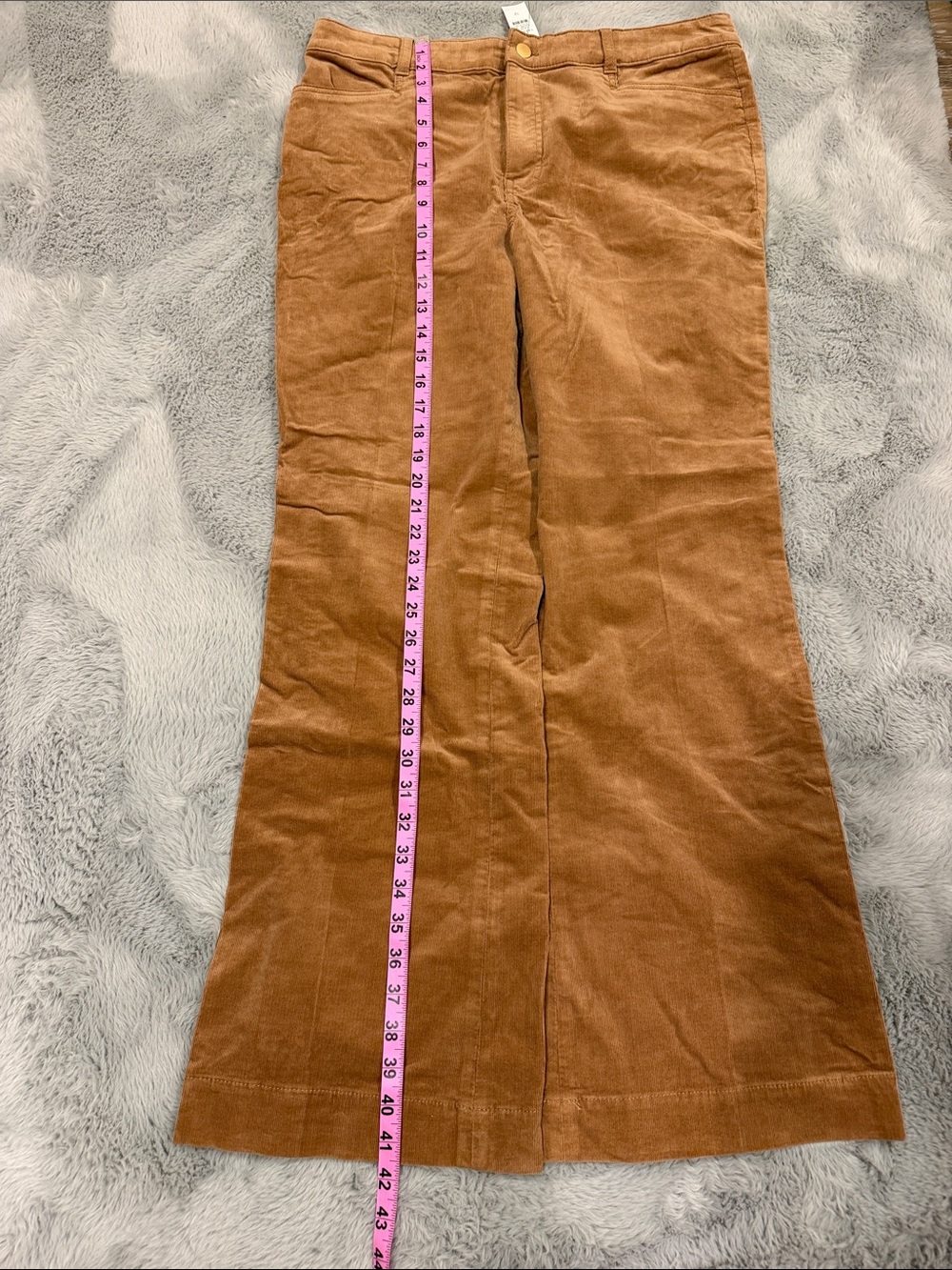 Talbots stretch corduroy flare leg long pants size 12